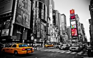 New York City Times Square Shops Advertising
